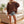 oversized polka dot scuba pullover | brown + white