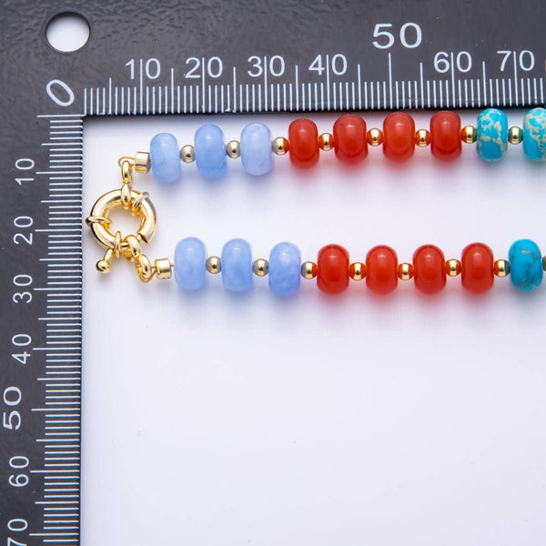 colorful candy gemstone necklace | fruit punch