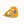 orange cactus statement 18k gold | ring
