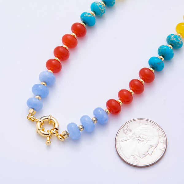 colorful candy gemstone necklace | fruit punch