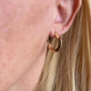 faceted hoops | 18k gold filled earrings