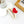 heart claw clip | cream + red