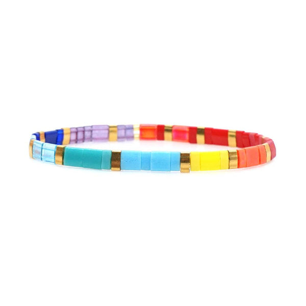 colorful stack bracelet | large multi