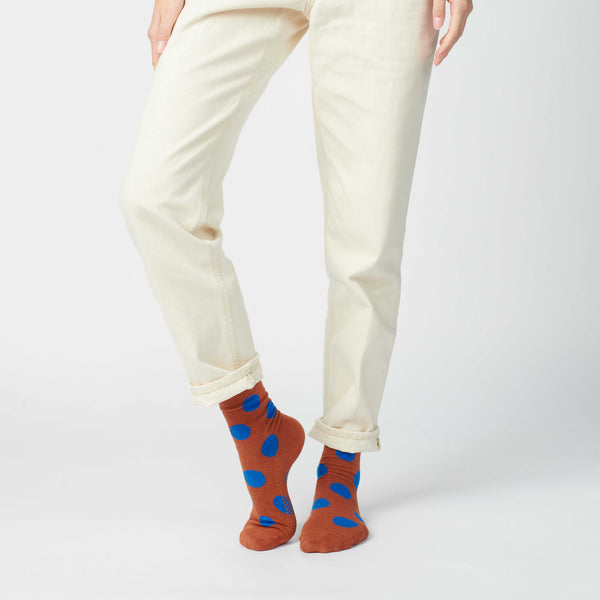 dot crew socks | rust