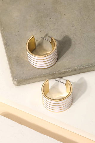 striped cuff | earrings