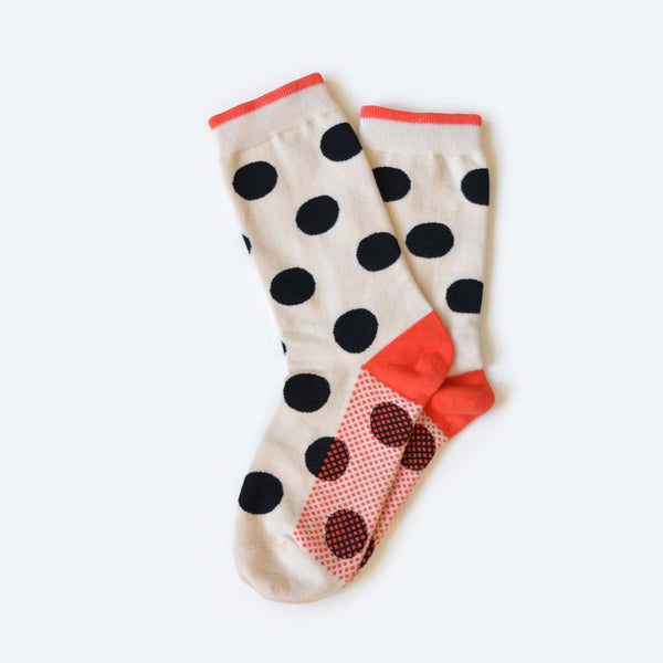 dot crew socks | cream