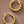 gold ball circle | earring