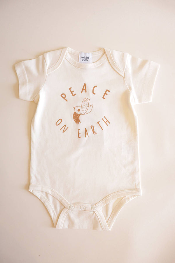 baby onesie | peace on earth