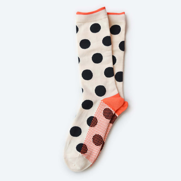 dot crew socks | cream
