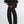 mid-rise wide leg barrel pants | black
