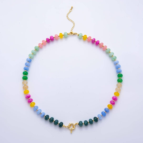 candy gemstone necklace | jade