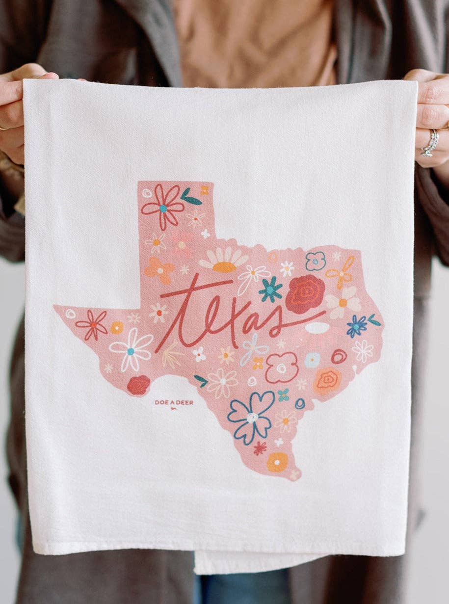 texas floral | kitchen towel
