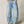 mid-rise wide leg barrel  pants | misty blue