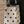 polka dot rope hand bag | black and cream