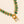 boho beaded cz necklace | green