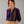 jewel tone button front top | stripes