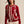 daisy embroidered trim cardigan sweater | crimson