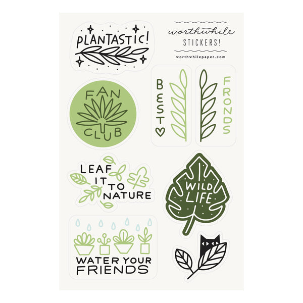 sticker sheet | plants