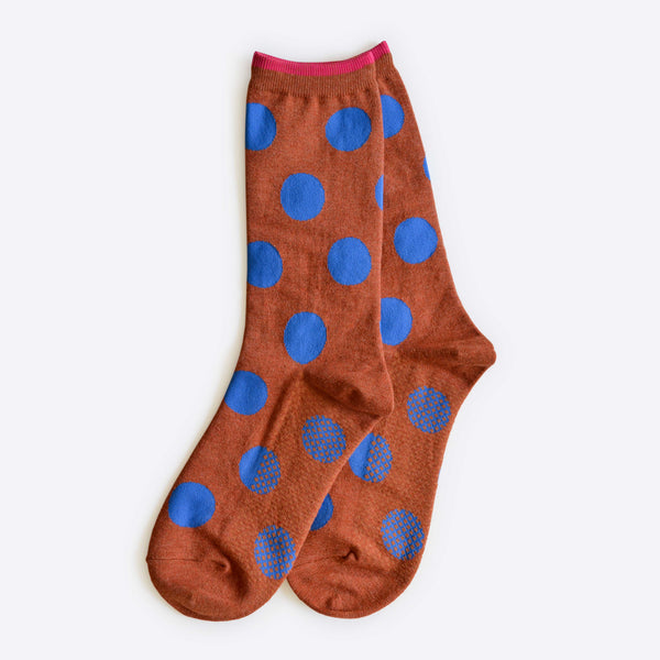 dot crew socks | rust
