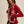 daisy embroidered trim cardigan sweater | crimson