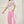 barrel denim pants | pink acid washed