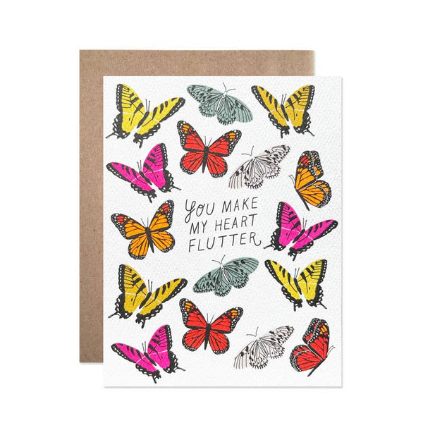 you make my heart flutter | notecard