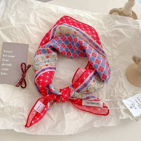 red passion bandana | red + blue
