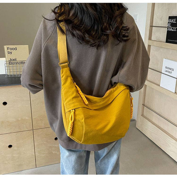 crossbody dumpling bag | mustard