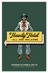 howdy hotel june bug 12x18 | Ramble & Co. print