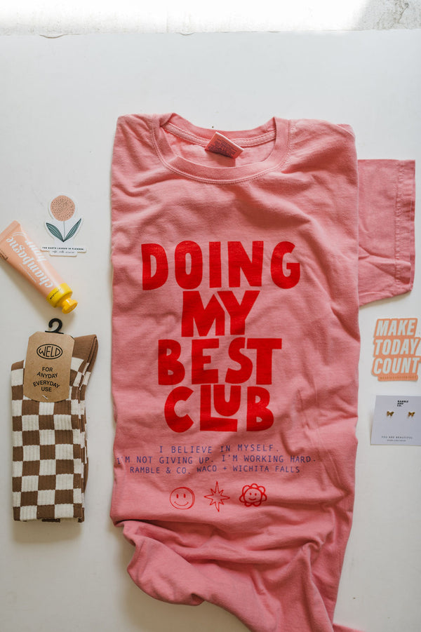 doing my best club | botanical rubia tee