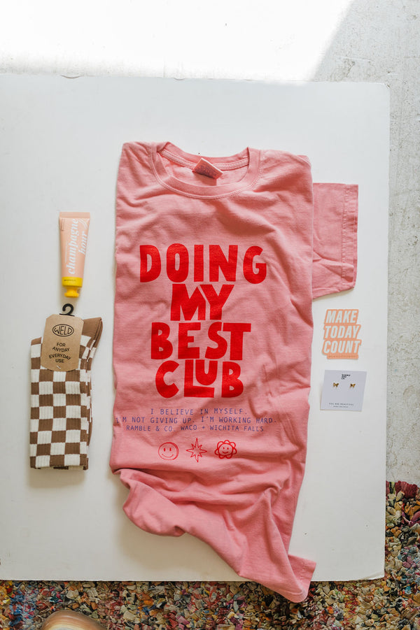 doing my best club | botanical rubia tee