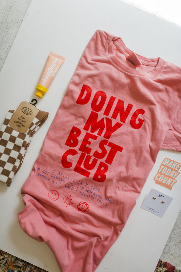 doing my best club | botanical rubia tee