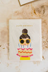 cake lady birthday | notecard