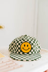smiley patch | cactus + cream checkered hat