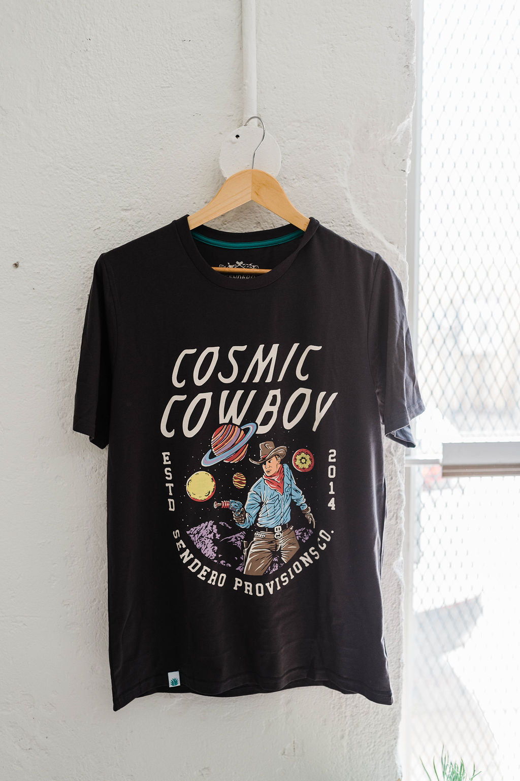 cosmic cowboy | asphalt tee