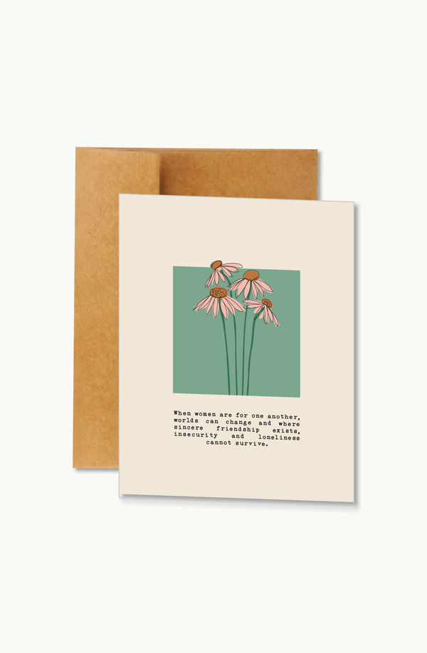 when women flower | card