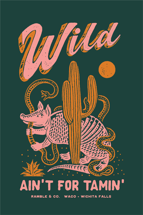 wild ain't for tamin' | 4 x 6 post card