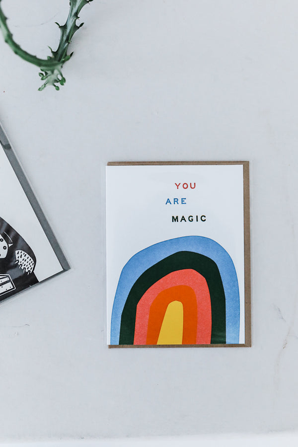 you are magic rainbow | notecard