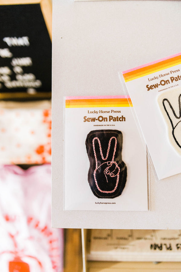 peace | stitched patch | 2 options