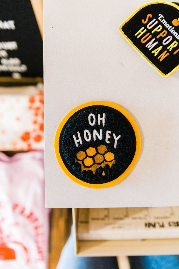 oh honey | chenille patch
