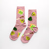 women's cotton crew socks | avocado toast