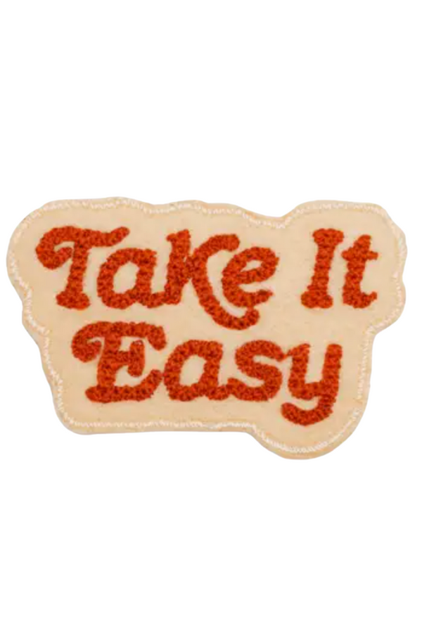 take it easy | chain stitched patch