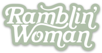 ramblin' woman mint | sticker