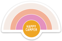 happy camper sunrise | sticker