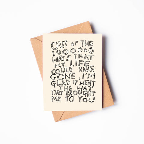 brought me to you | card