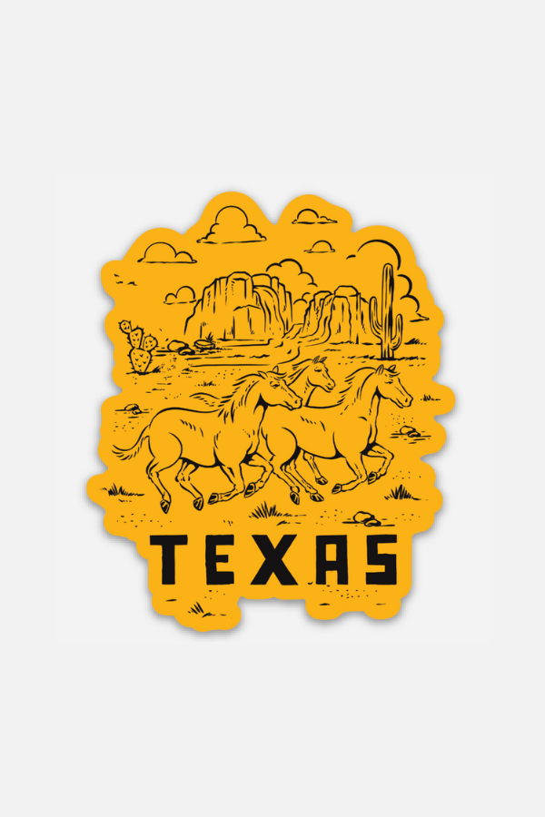 texas horses | sticker