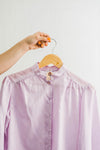 lilac silk blouse | ramble vintage