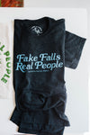 fake falls real people | charcoal tee