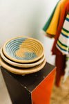 handwoven kenyan basket | small multicolor