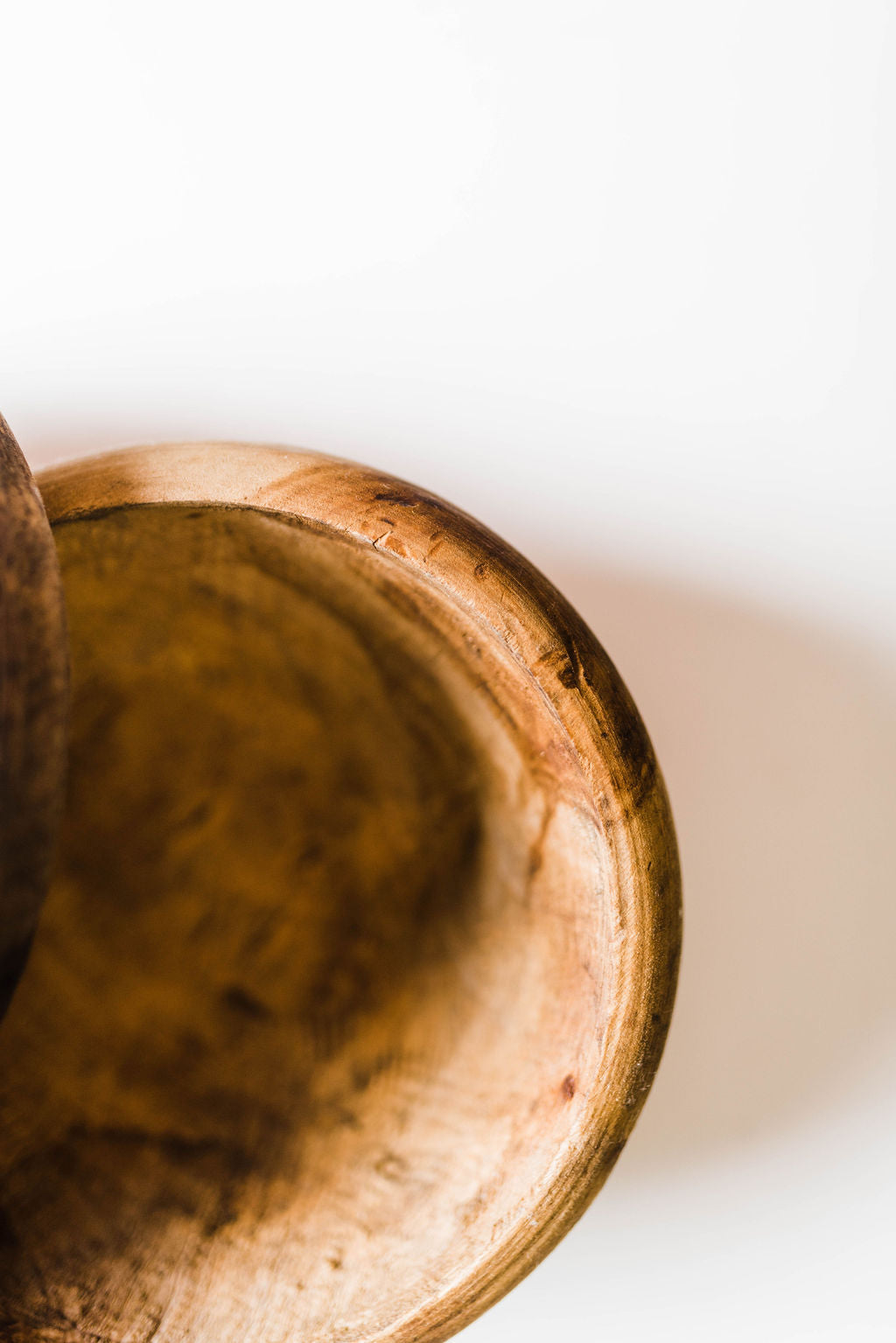 moroccan hand carved walnut | decorative bowl